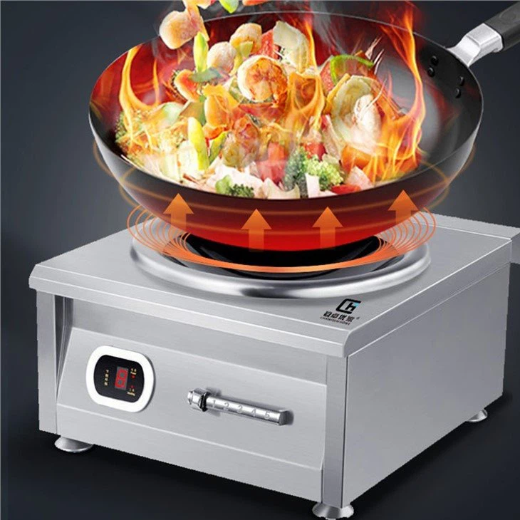 LED display commercial induction cooktop022
