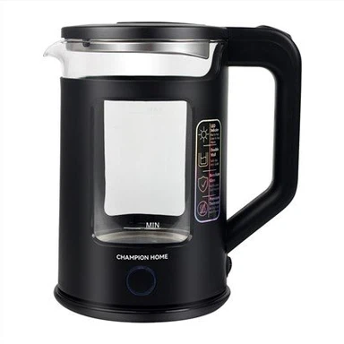 Chaleira de vidro de controle de temperatura